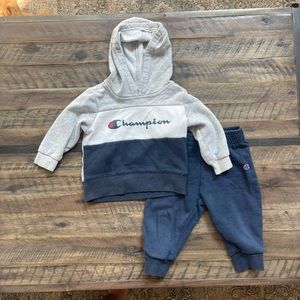 Champion hoodie & jogger set. Size 18 months.